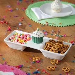 Plow & Hearth Serveware>Serving Tray with Interchangeable Seasonal Pieces
