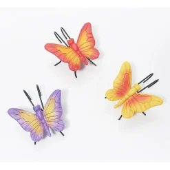 Plow & Hearth Planters & Plant Stands>Set of 3 Pot Hanger, Butterflies