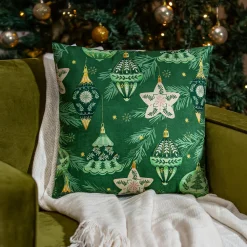 Plow & Hearth Decorative Pillows>Shades of Green Throw Pillow Shades of Green Square Pillow, 16"