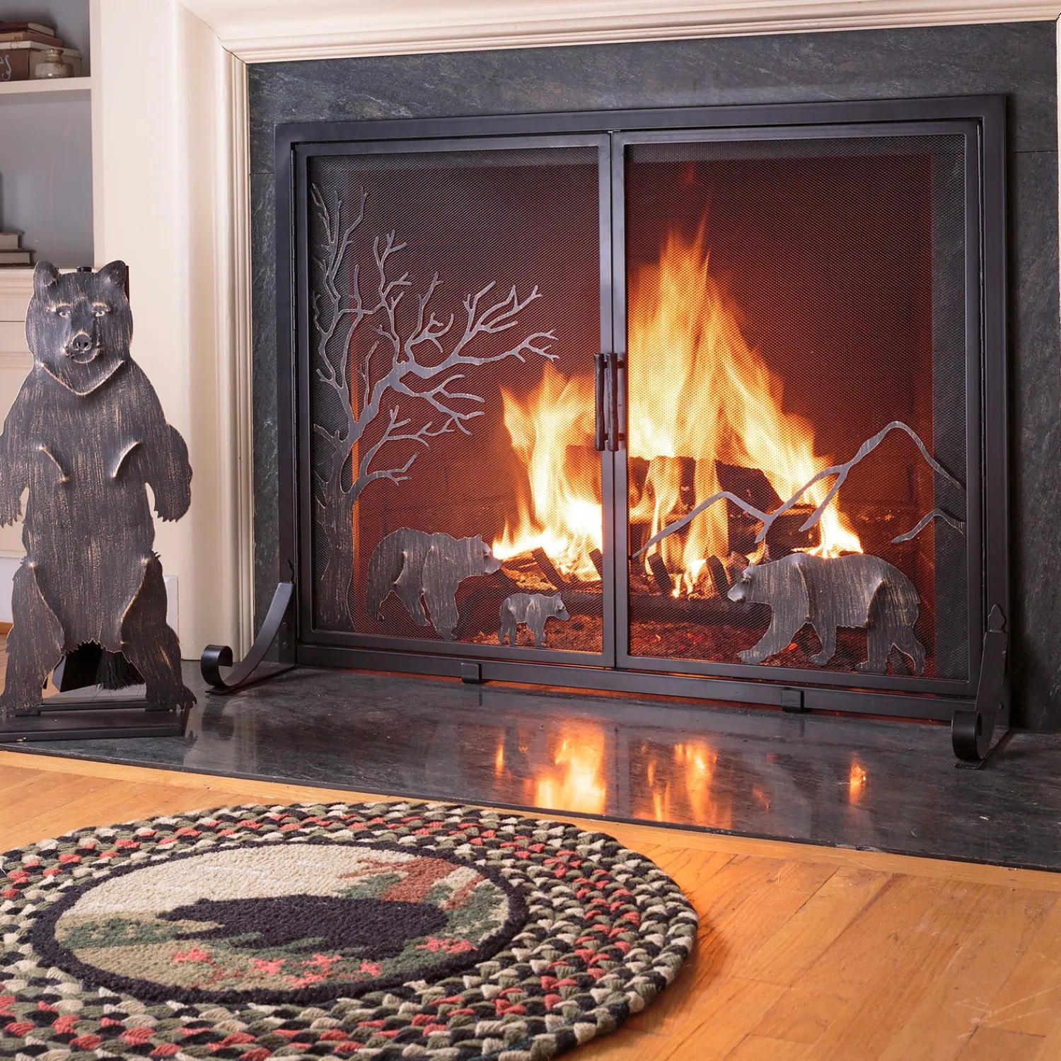 Plow & Hearth Fireplace Tool Sets>Shenandoah Mountain Bear Fireplace Tool Set