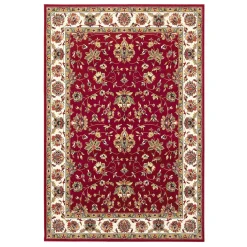 Plow & Hearth Area Rugs>Sheridan Border Polypropylene Rug, 3'1" x 5'5" Red