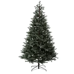 Plow & Hearth Faux Flowers & Plants>Shimmering Misty Pine Christmas Tree, 8' Tall