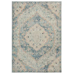 Plow & Hearth Area Rugs>Silver City Damask Polypropylene Rug, 9'10" x 12'10"