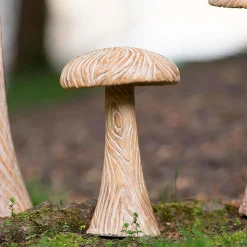 Plow & Hearth Garden Statues>Small Carved Mushroom Garden Statue