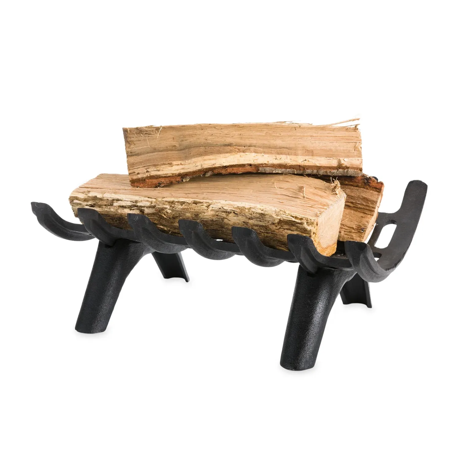 Plow & Hearth Fireplace Grates & Firebacks>Small Cast Iron Deep-Bed Fireplace Grate with Four Legs