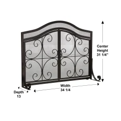 Plow & Hearth Fireplace Screens With Doors><noscript><img width=