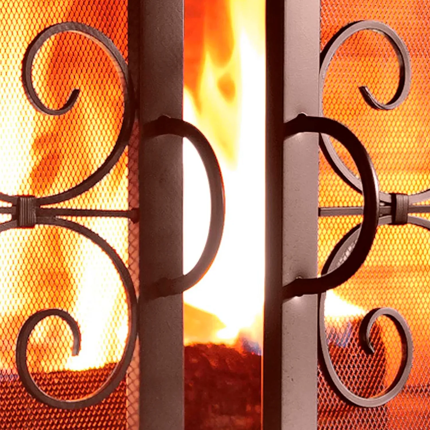 Plow & Hearth Fireplace Screens With Doors>Small Crest Fireplace Screen With Doors