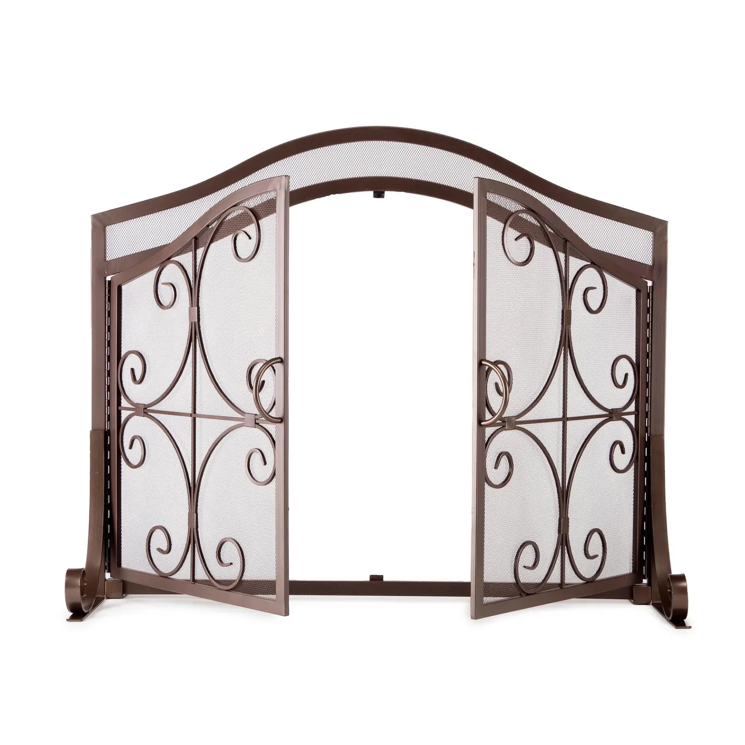 Plow & Hearth Fireplace Screens With Doors>Small Crest Fireplace Screen With Doors