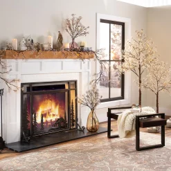 Plow & Hearth Lighted Trees & Garlands><noscript><img width=