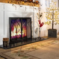 Plow & Hearth Fireplace Screens With Doors><noscript><img width=