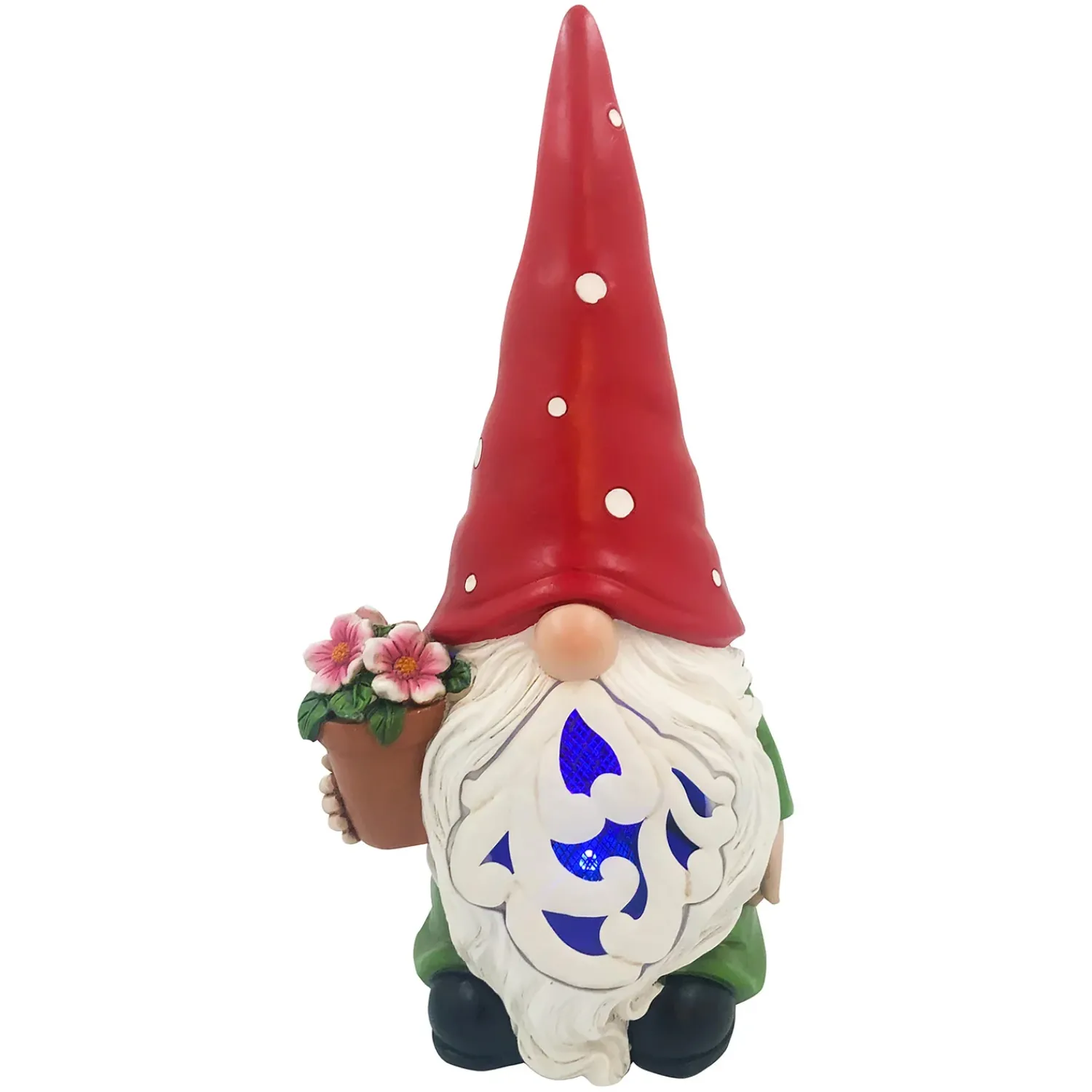 Plow & Hearth Garden Statues|Solar Accents>Solar Bug Zapper Garden Statue, Gnome