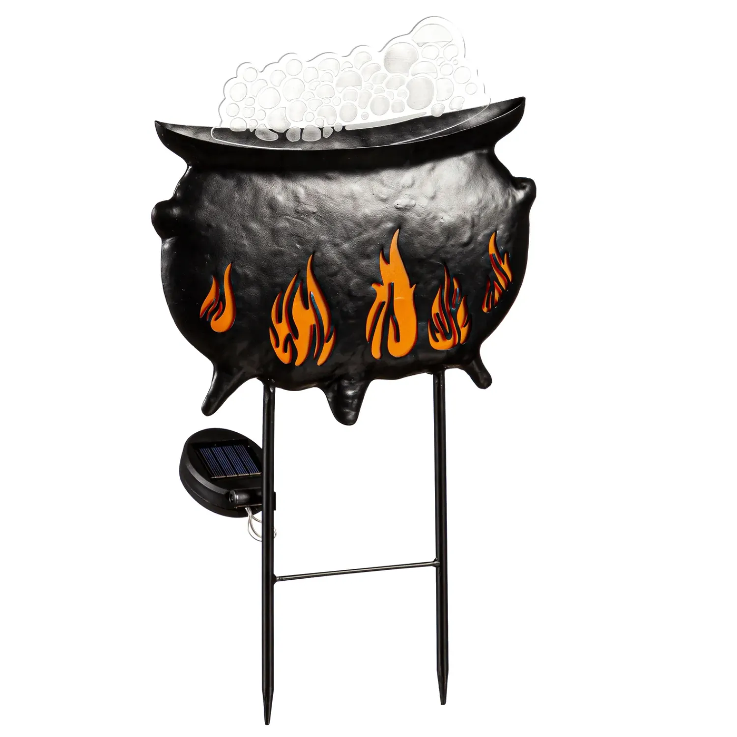 Plow & Hearth Garden Stakes|Lighted Garden Decorations>Solar Cauldron Halloween Stake