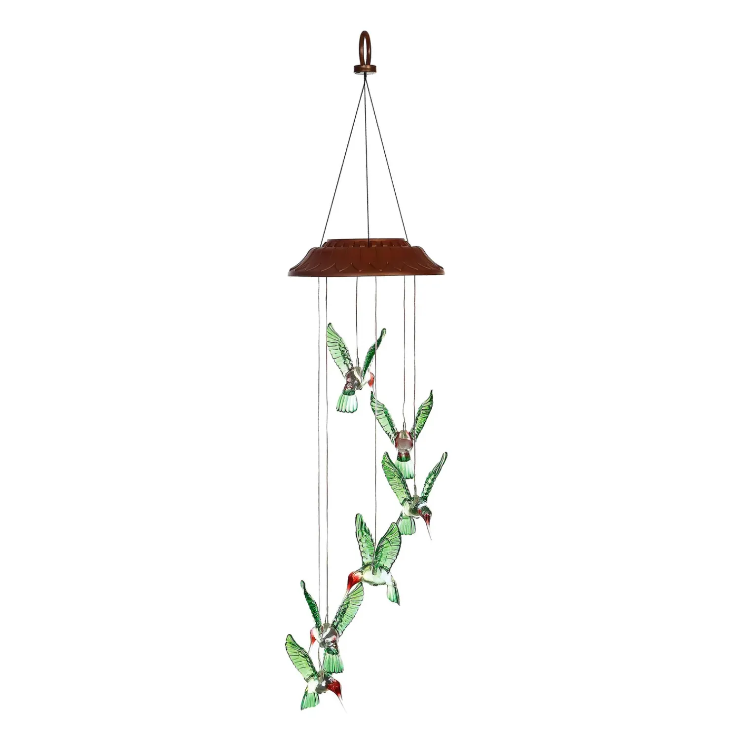 Plow & Hearth Wind Chimes & Mobiles|Solar Accents>Solar Mobile, Painted Hummingbird