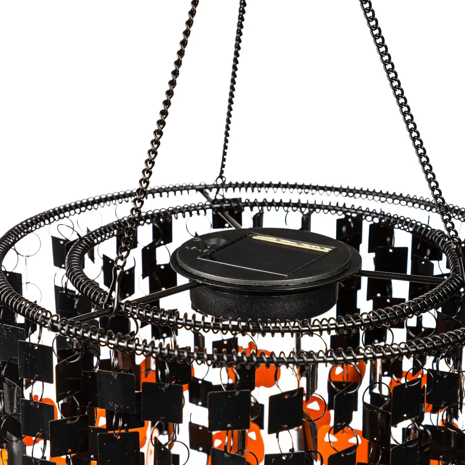 Plow & Hearth Solar Accents|Solar Lighting>Solar Pumpkin Mobile Lantern