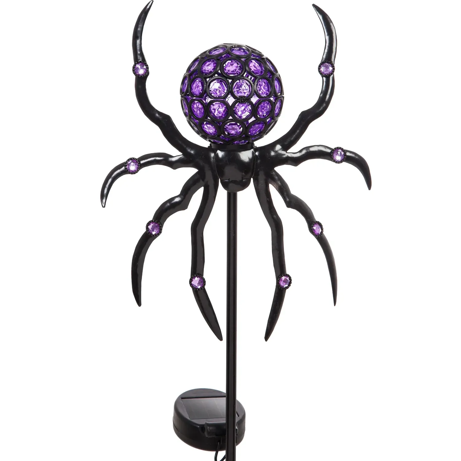 Plow & Hearth Garden Stakes|Solar Accents>Solar Spider Halloween Garden Stake