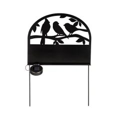 Plow & Hearth Garden Stakes|Solar Accents>Solar Staked Metal Address Sign