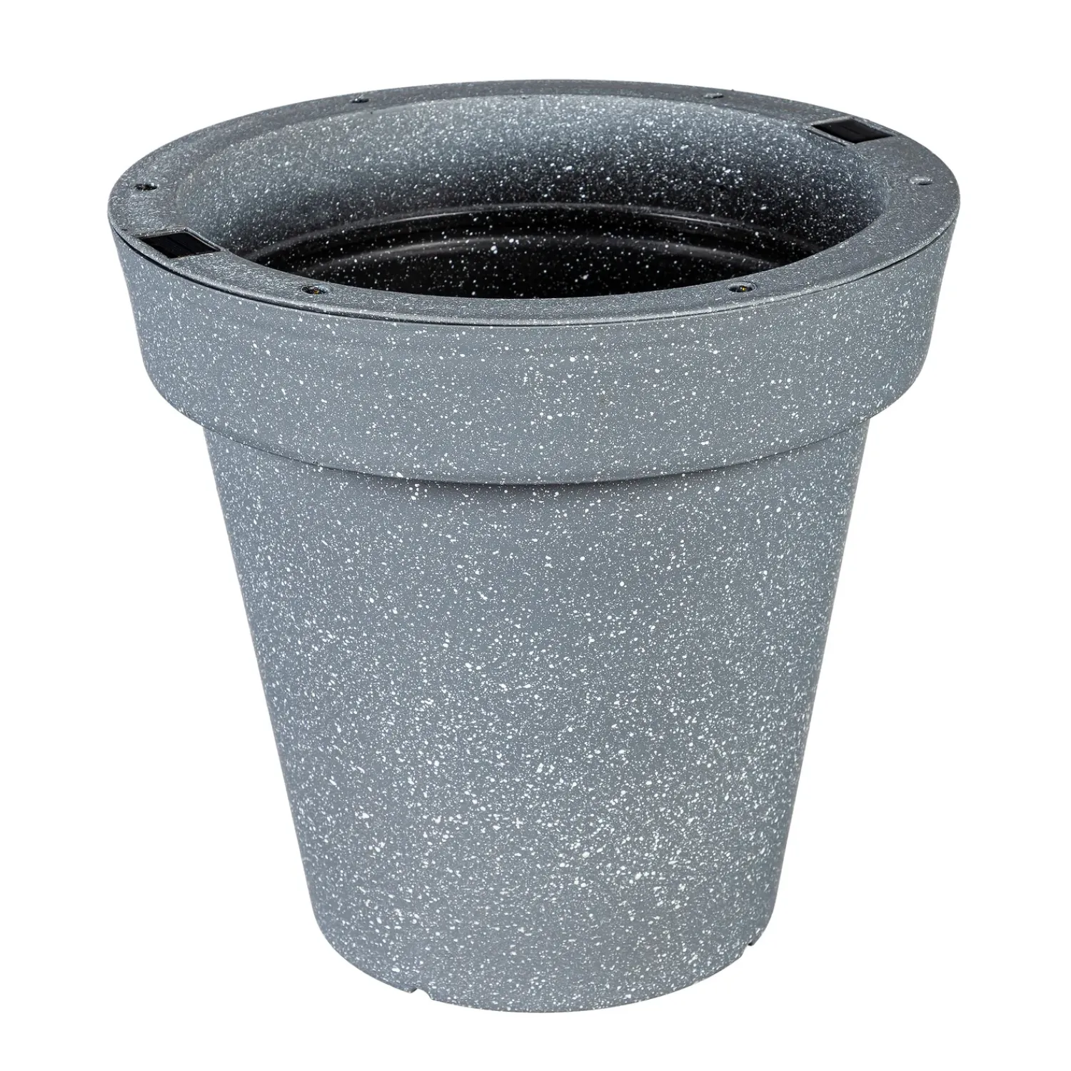 Plow & Hearth Solar Accents|Planters & Plant Stands>Solar Stone Planter