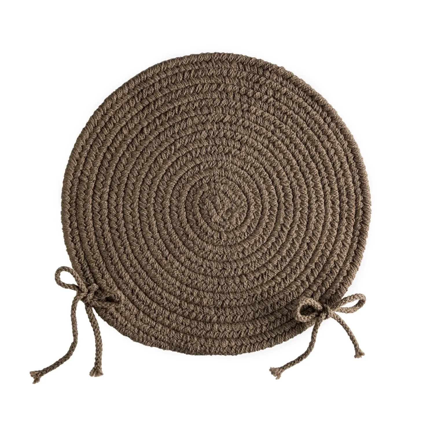 Plow & Hearth Chairs & Rockers|Rockers & Gliders>Solid Color Country Classic Braided Polypropylene Chair Pad, 15" dia.