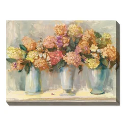 Plow & Hearth Outdoor Wall Art|Wall Art>Spiced Hydrangeas Indoor/Outdoor Canvas Wall Art