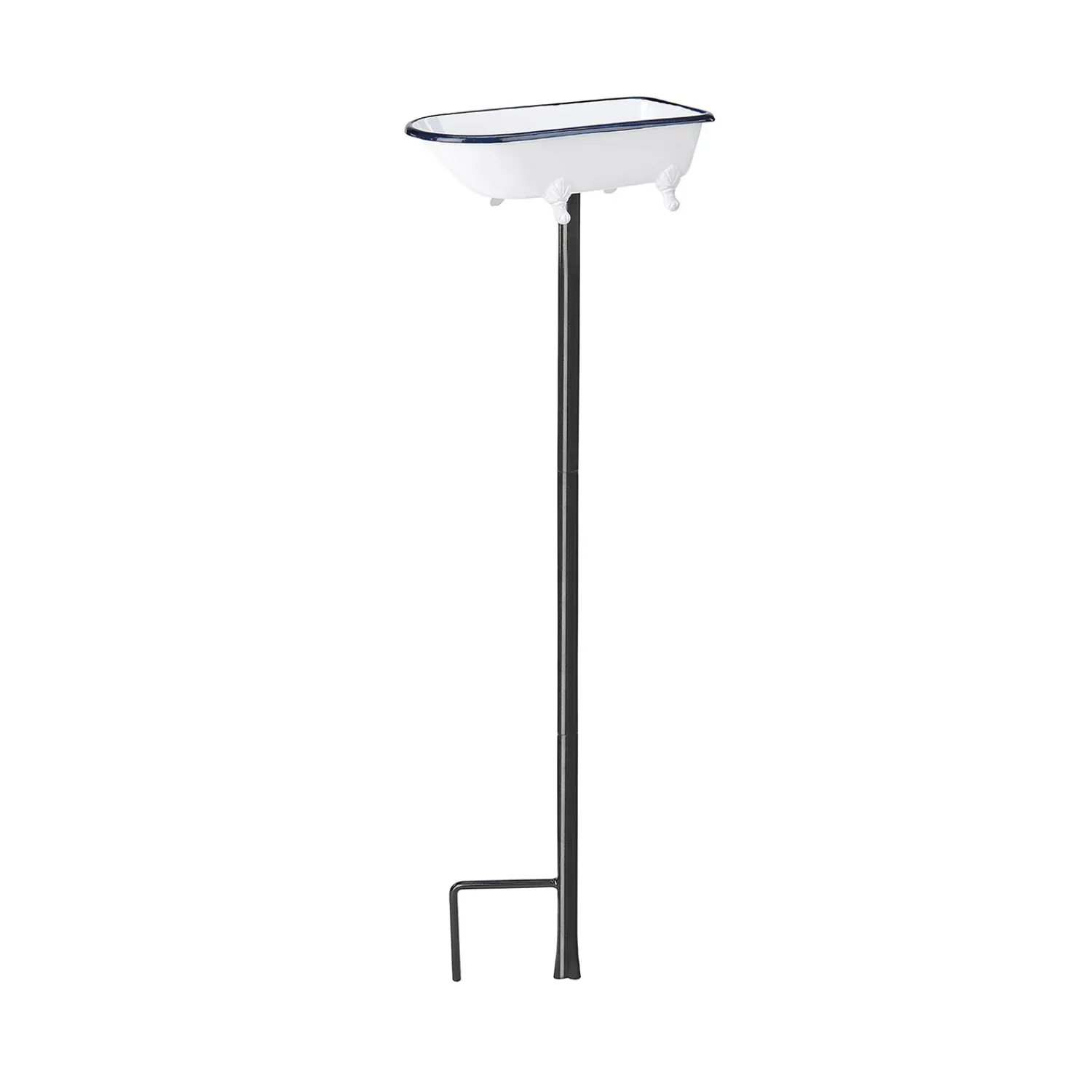 Plow & Hearth Birdbaths>Splish Splash Birdbath, Brass With Finish White