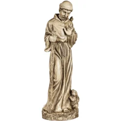 Plow & Hearth Garden Statues|Memorial & Garden Plaques>St. Francis Garden Statue