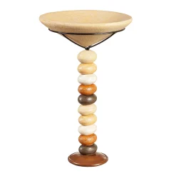 Plow & Hearth Birdbaths>Stone Pillar Birdbath