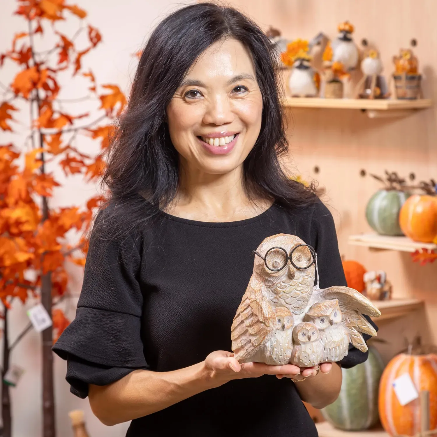Plow & Hearth Garden Statues>Studious Owl Statue, 7"H