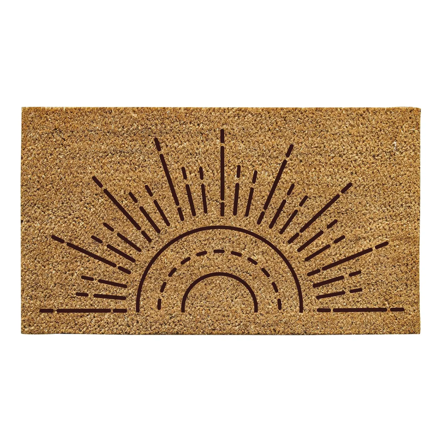 Plow & Hearth Coir Mats>Sun Ray Natural Coir Mat, 30"L x 18"H