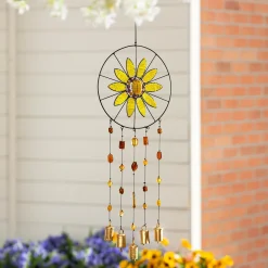 Plow & Hearth Wind Chimes & Mobiles>Sunflower Beaded Wind Chime