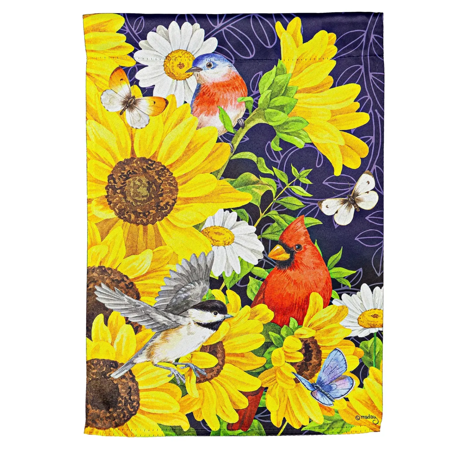Plow & Hearth Garden Flags>Sunflower Glory Garden Suede Flag