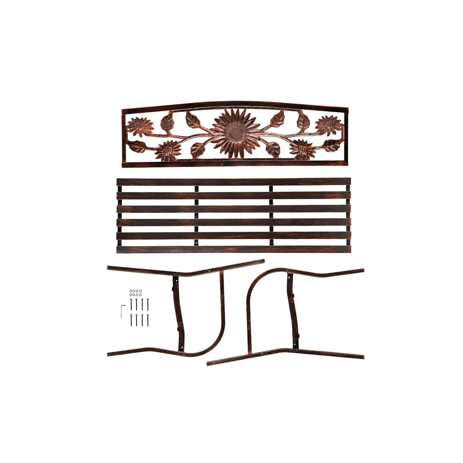 Plow & Hearth Outdoor Benches>Sunflower Metal Garden Bench