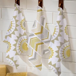 Plow & Hearth Kitchen Linens>Sunrays Quick Dry Dish Cloth, Set of 3, 10" x 10"