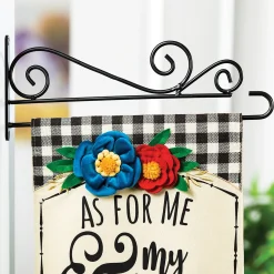 Plow & Hearth Flag Accessories>Swirl Wall-Mount Garden Flag Hanger