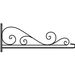 Plow & Hearth Flag Accessories>Swirl Wall-Mount House Flag Hanger