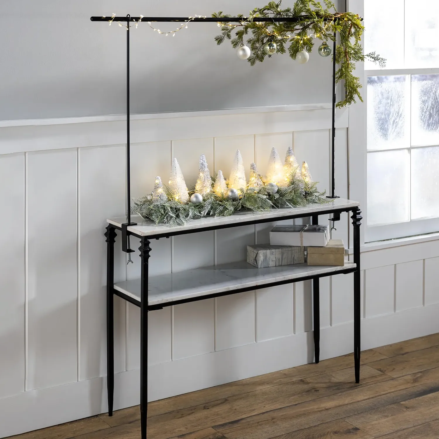 Plow & Hearth Accent Tables|Desks & Console Tables>Tablescape Decorating Adjustable Metal Rod