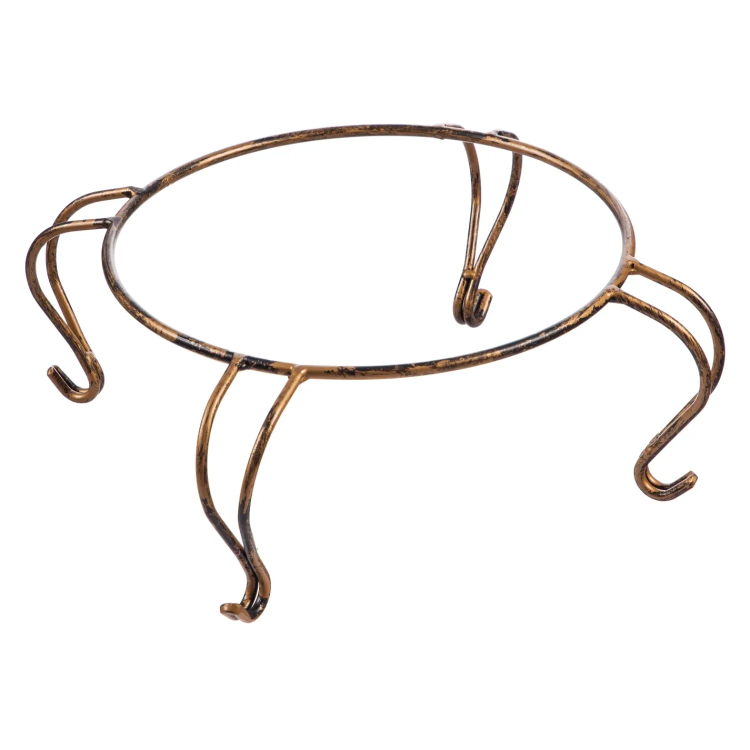 Plow & Hearth Birdbaths>Tabletop Bird Bath Pedestal with Scroll Legs