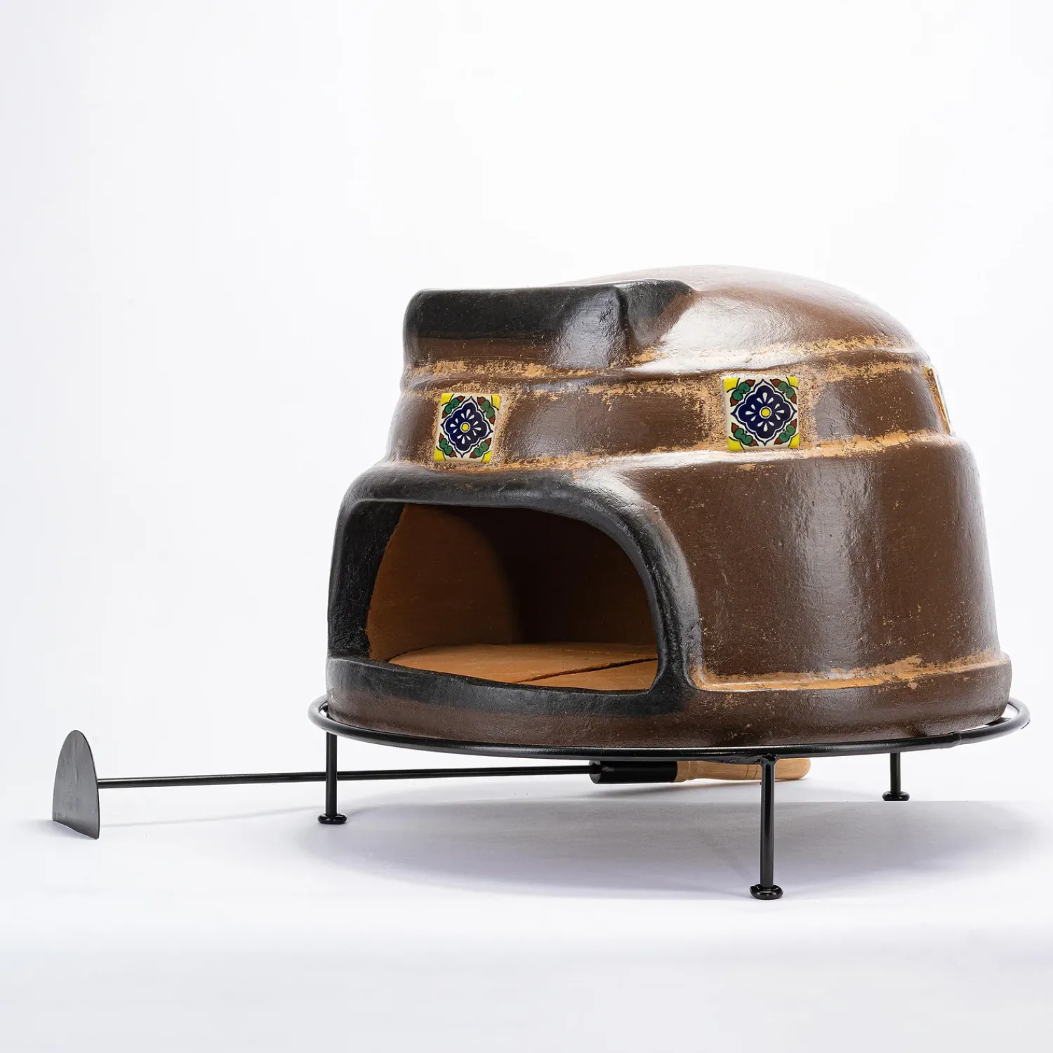 Plow & Hearth Pizza Ovens>Talavera Brown Pizza Oven