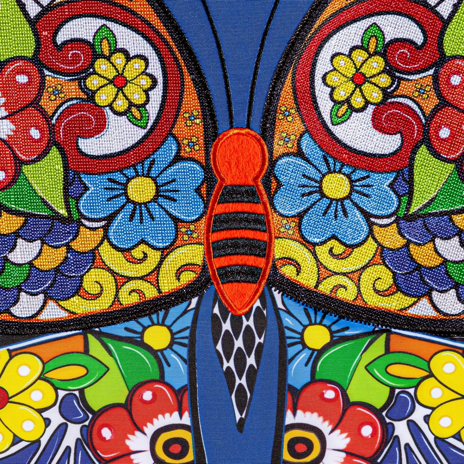 Plow & Hearth Garden Flags>Talavera Butterfly Applique Garden Flag