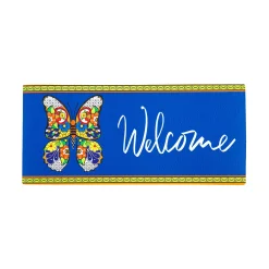 Plow & Hearth Interchangeable Mats>Talavera Butterfly Sassafras Switch Mat
