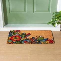 Plow & Hearth Coir Mats>Talavera Inspired Coir Mat