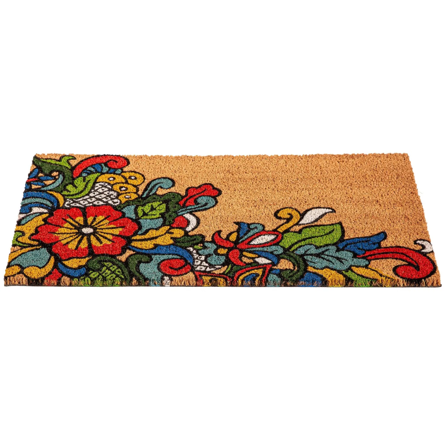 Plow & Hearth Coir Mats>Talavera Inspired Coir Mat