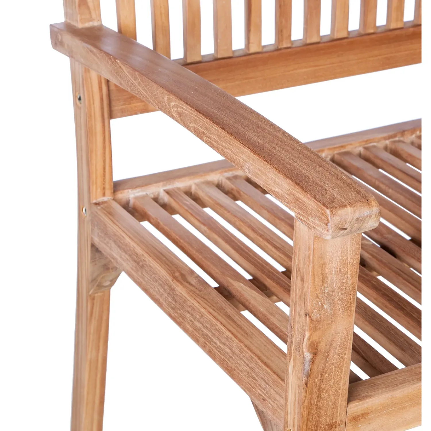 Plow & Hearth Outdoor Benches>Teak Bench with Arm Rests