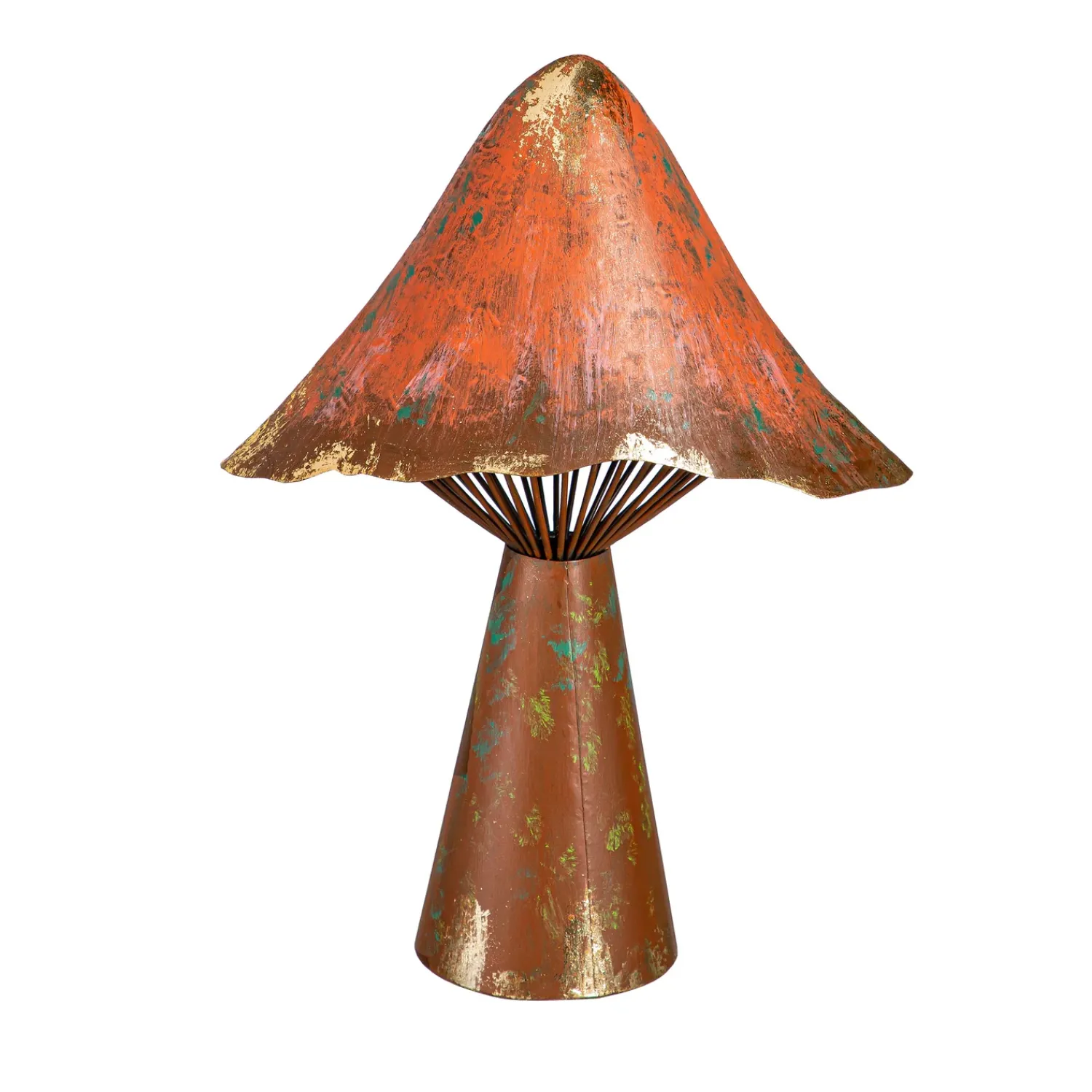 Plow & Hearth Garden Statues>Terra Cotta Metal Mushroom Garden Statue
