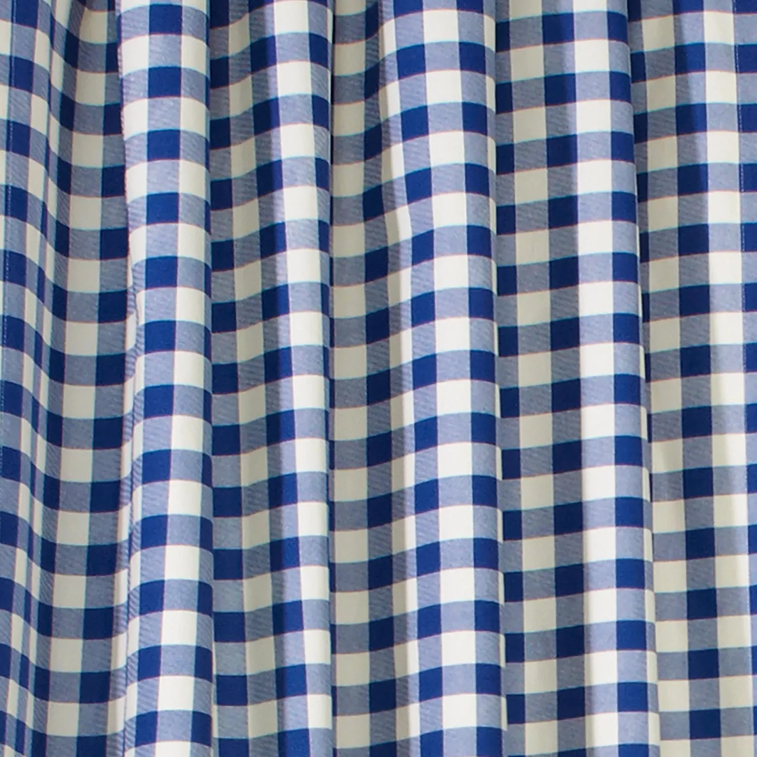 Plow & Hearth Valances|Curtain Panels>Thermalogic Check Tab-Top Valance Curtain, 15"L x 40"W