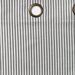 Plow & Hearth Curtain Panels|Insulated Curtains>Thermalogic Insulated Ticking Stripe Grommet Top Curtain Pair, 84"L
