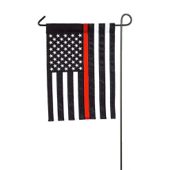 Plow & Hearth Garden Flags>Thin Red Line Garden Applique Flag