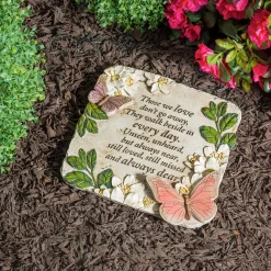 Plow & Hearth Pathways & Stepping Stones>Those We Love Butterflies Memorial Garden Stone