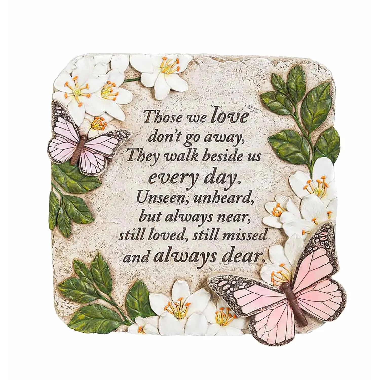 Plow & Hearth Pathways & Stepping Stones>Those We Love Butterflies Memorial Garden Stone