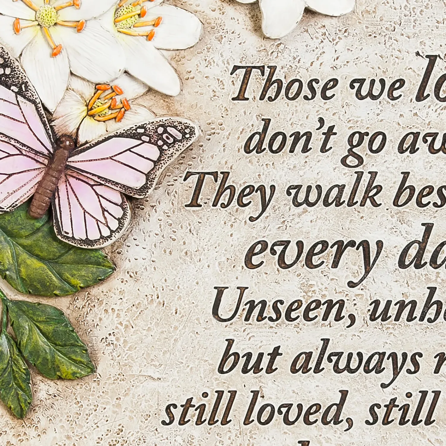 Plow & Hearth Pathways & Stepping Stones>Those We Love Butterflies Memorial Garden Stone