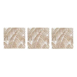 Plow & Hearth Wall Art>Three Panel White Washed Tropical Wall Art